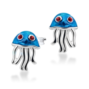 Kids Stud Earring Cute Jellyfish STE-234